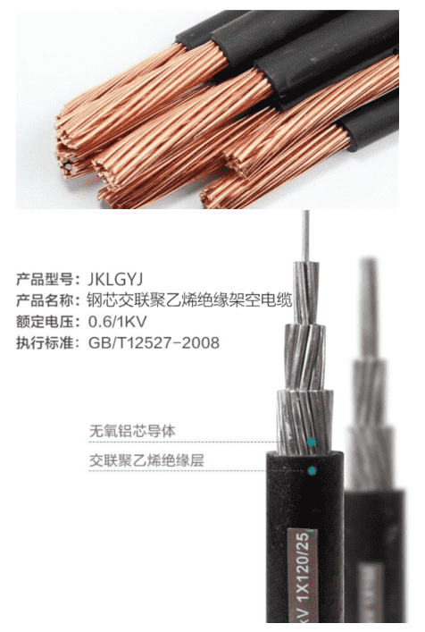 Aerial insulation line