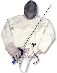 why do fencers have a cable attached