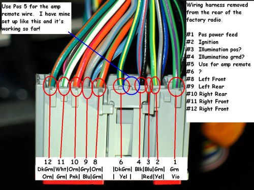 Factory Wiring Harness Ford Radio Wire Harness Color Codes