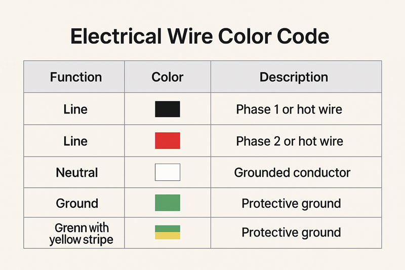 electrical wire color code