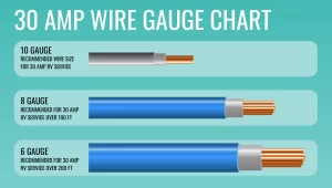 what gauge wire for 30 amp