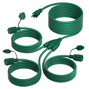 Outdoor Extension Cords with Multiple Outlets, Splitters, and Smart Features