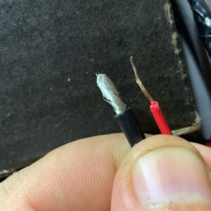 connecting thin wire to thick wire