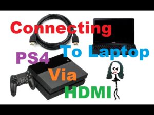 how to connect ps4 to laptop with hdmi