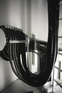 wind turbine tower cables