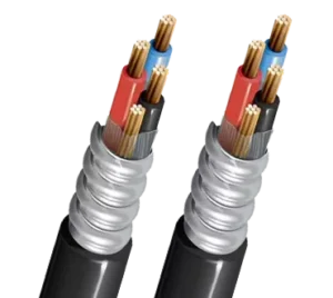 metal wrapped wire