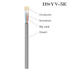 100Ω Cat 5 / Cat 5e Solid Polyolefin Insulated Twisted Pair Communication Cable (HSYV Series)