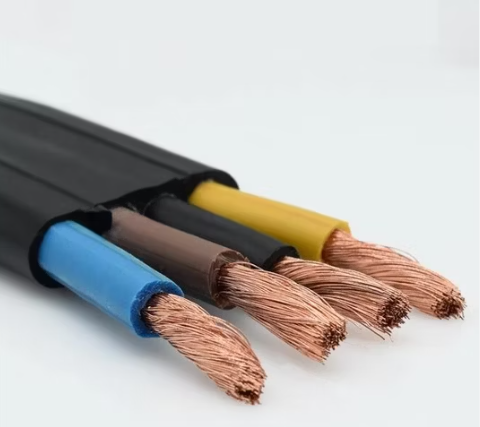 Copper Core Nitrile Polyvinyl Chloride Composite Flat Flexible Cables