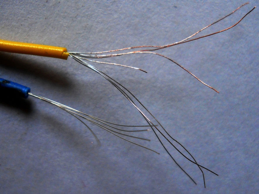 can copper wire be silver in color