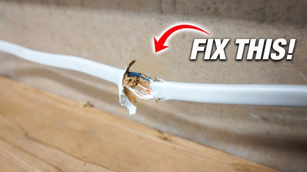 how to repair broken wire